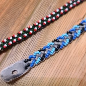 NWOT Bundle of 2 leather beaded bracelets